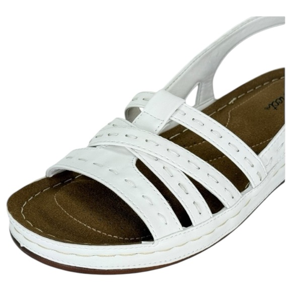 Easy Street Kehlani White Strappy Womens Sandals Size 7.5W - Picture 7 of 12